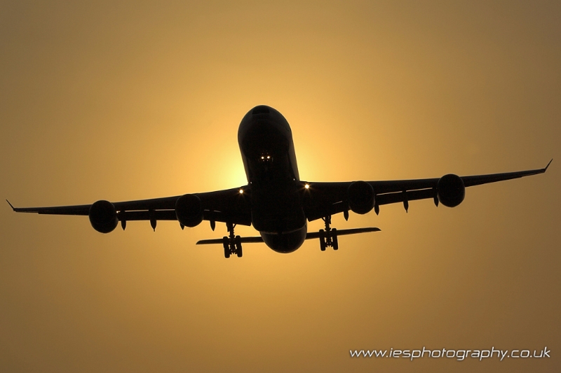 sunset340.jpg - A340 SUNSET